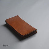 Minerva Box Vegetable Tanned Leather Wallet Purse Italian Genuine Cowhide Walpier Tannery LeatherMob