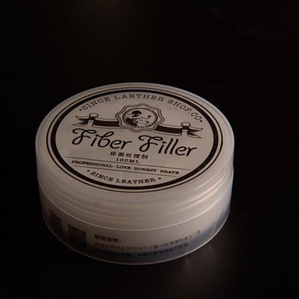 Since Fiber Filler Polish of the edge or Leather Burnishing Gum Leathercraft