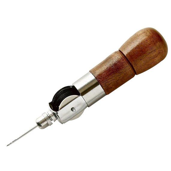Ivan Leathercraft Lock Stitch Sewing Awl Thread Kit Needles Stitch Leather Fabric Cable Craft DIY