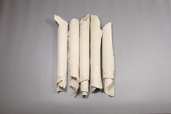 GVT Belly Italian Genuine Leather White Veg Vegetable Tanned Leather Cowhide LeatherMob Leathercraft