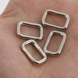 15mm Rectangular Wire Loops Rings Purse Handbag Hardware LeatherMob Leathercraft Leather