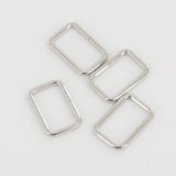 25mm Rectangular Wire Loops Rings Purse Handbag Hardware LeatherMob Leathercraft Leather