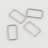 Leather Working Tools 30mm Rectangular Wire Loops Rings Silver Finish Purse Handbag Hardware Leathercraft Leather - LeatherMob