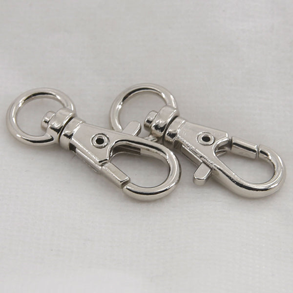 Leather Working Tools 8mm Swivel Trigger Spring Snaps Clips Hook Eye Round Japan LeatherMob Leathercraft Leather - LeatherMob