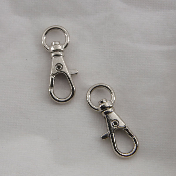 Leather Working Tools 8mm Swivel Trigger Spring Snaps Clips Hook Eye Round Japan LeatherMob Leathercraft Leather - LeatherMob
