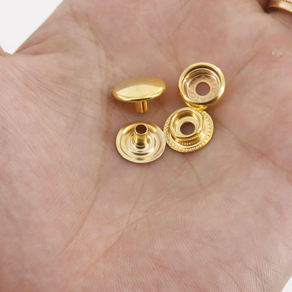 Leather Working Tools 13mmx5mm Line Snaps Head Diameter Ring Rivet Studs Accessories Japan Seiwa Leathercraft - LeatherMob