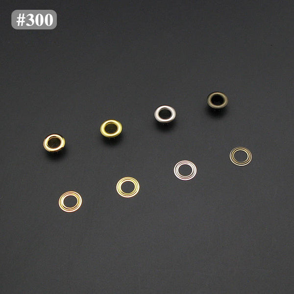 Leather Working Tools 9mm Metal Eyelets Black Finish Grommets With Washers Silver Plated Metal Leathercraft Craft Hardware - LeatherMob