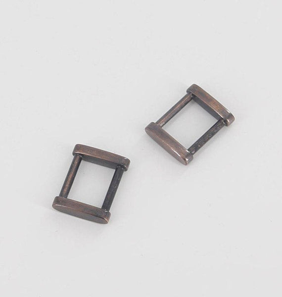 18mm Rectangular Ring Solid Square Ring Strap Buckle Strap Connector High End Leathercraft Leather