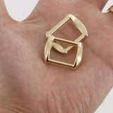 18mm Rectangular Ring Solid Square Ring Strap Buckle Strap Connector High End Leathercraft