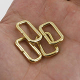 18mm Rectangular Wire Loops Rings Purse Handbag Hardware LeatherMob Leathercraft Leather