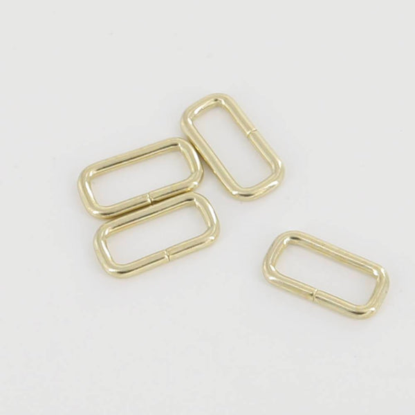 21mm Rectangular Wire Loops Rings Purse Handbag Hardware LeatherMob Leathercraft Leather