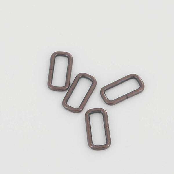 21mm Rectangular Wire Loops Rings Purse Handbag Hardware LeatherMob Leathercraft Leather