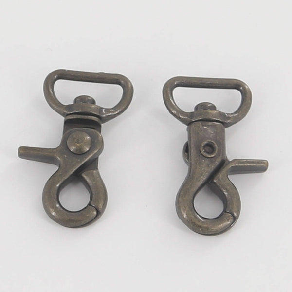 Leather Working Tools 18mm Swivel Trigger Spring Snaps Clips Hook Eye Round Japan LeatherMob Leathercraft Leather - LeatherMob