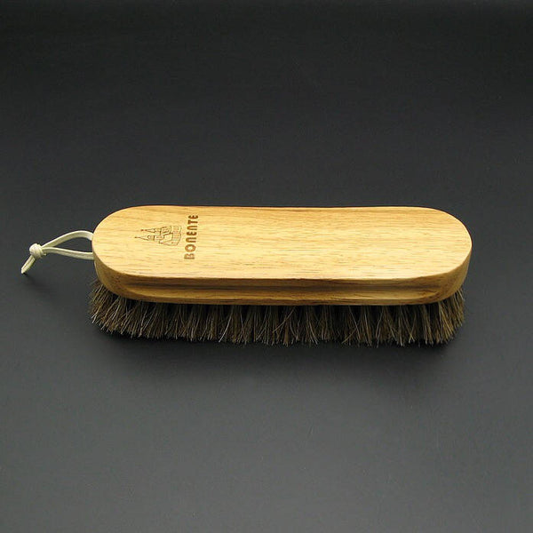 Leather Working Tools Italy Bonente Leather Shoes Wooden Polish Maintain Cleaning Shoes , Horsehair - LeatherMob