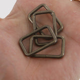 Leather Working Tools 25mm Rectangular Wire Loops Rings Purse Handbag Hardware LeatherMob Leathercraft Leather - LeatherMob