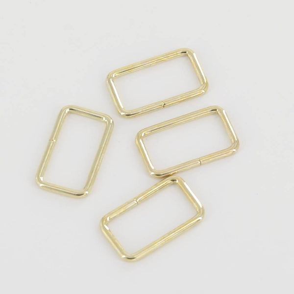 30mm Rectangular Wire Loops Rings Silver Finish Purse Handbag Hardware Leathercraft Leather