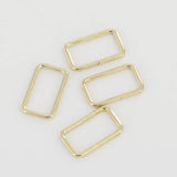 Leather Working Tools 30mm Rectangular Wire Loops Rings Silver Finish Purse Handbag Hardware Leathercraft Leather - LeatherMob