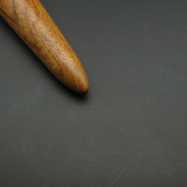 Leather Working Tools Leather Edge Slicker Round Burnisher Wood Leathercraft Hand Tool polishing sanding Smooth Wood - LeatherMob