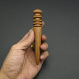 Leather Working Tools Leather Edge Slicker Round Burnisher Wood Leathercraft Hand Tool polishing sanding Smooth Wood - LeatherMob