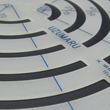 Leather Working Tools JAPAN Uzumaru Scale Curve Ruler Oval Shaped cutting drawing KYOSHIN ELLE Leather - LeatherMob