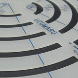 JAPAN Uzumaru Scale Curve Ruler Oval Shaped cutting drawing KYOSHIN ELLE Leather