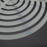 JAPAN Uzumaru Scale Curve Ruler Oval Shaped cutting drawing KYOSHIN ELLE Leather