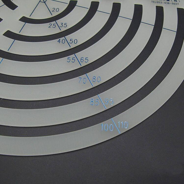 JAPAN Uzumaru Scale Curve Ruler Oval Shaped cutting drawing KYOSHIN ELLE Leather