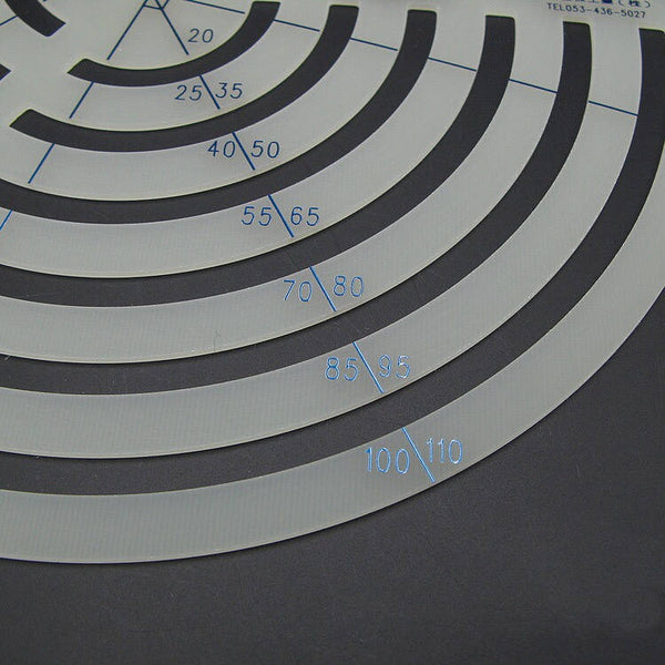 Leather Working Tools JAPAN Uzumaru Scale Curve Ruler Oval Shaped cutting drawing KYOSHIN ELLE Leather - LeatherMob