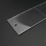 Japan Kyoshin Elle Plastic Square Ruler Gauge with Metal Cutting Edge Leather Crafting Sewing
