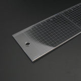 Leather Working Tools Japan Kyoshin Elle Plastic Square Ruler Gauge with Metal Cutting Edge Leather Crafting Sewing - LeatherMob