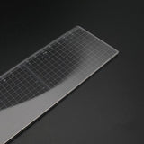 Japan Kyoshin Elle Plastic Square Ruler Gauge with Metal Cutting Edge Leather Crafting Sewing