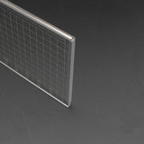 Japan Kyoshin Elle Plastic Square Ruler Gauge with Metal Cutting Edge Leather Crafting Sewing