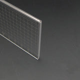 Leather Working Tools Japan Kyoshin Elle Plastic Square Ruler Gauge with Metal Cutting Edge Leather Crafting Sewing - LeatherMob