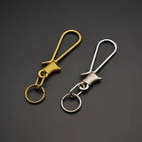 Leather Working Tools Kyoshin Elle Japan Leathercraft Hardware Coil Brass Hook S/M/L for Leather Leathermob - LeatherMob