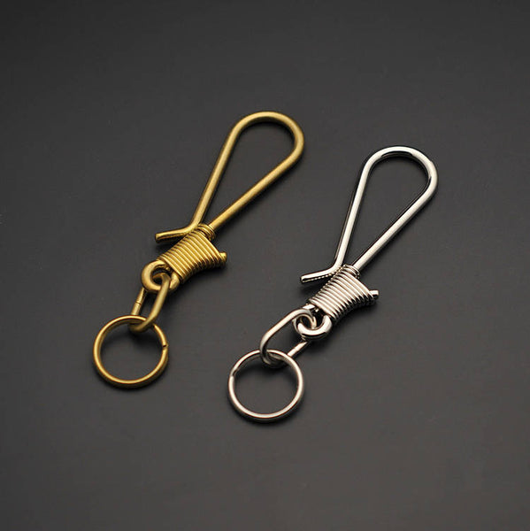 Leather Working Tools Kyoshin Elle Japan Leathercraft Hardware Coil Brass Hook S/M/L for Leather Leathermob - LeatherMob