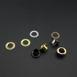 Leather Working Tools 9mm Metal Eyelets Black Finish Grommets With Washers Silver Plated Metal Leathercraft Craft Hardware - LeatherMob