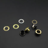 9mm Metal Eyelets Black Finish Grommets With Washers Silver Plated Metal Leathercraft Craft Hardware