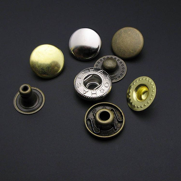 15mmx5.5mm HASI Line Snaps Head Diameter Ring Rivet Studs Accessories Japan Seiwa Leathercraft