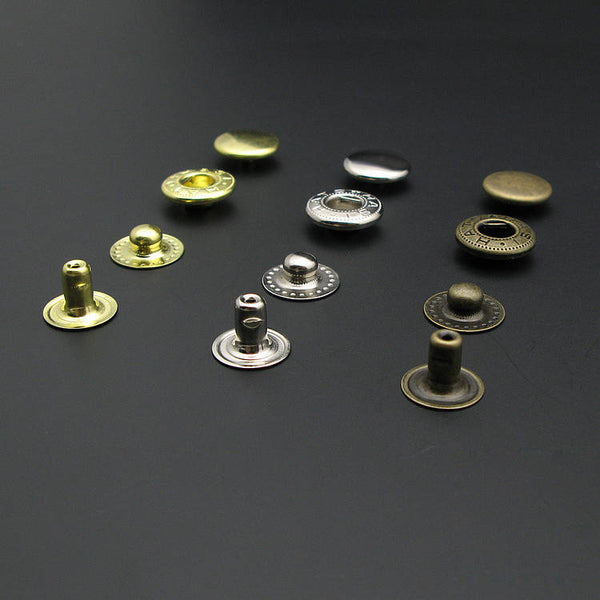 Leather Working Tools 15mmx5.5mm HASI Line Snaps Head Diameter Ring Rivet Studs Accessories Japan Seiwa Leathercraft - LeatherMob