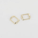 18mm Rectangular Ring Solid Square Ring Strap Buckle Strap Connector High End Leathercraft