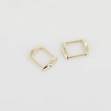 Leather Working Tools 18mm Rectangular Ring Solid Square Ring Strap Buckle Strap Connector High End Leathercraft - LeatherMob