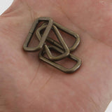 21mm Rectangular Wire Loops Rings Purse Handbag Hardware LeatherMob Leathercraft Leather