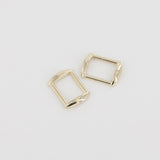 Leather Working Tools 21mm Rectangular Ring Solid Square Strap Buckle Connector High End Leathercraft Leather - LeatherMob