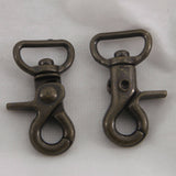 Leather Working Tools 18mm Swivel Trigger Spring Snaps Clips Hook Eye Round Japan LeatherMob Leathercraft Leather - LeatherMob