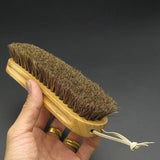 Italy Bonente Leather Shoes Wooden Polish Maintain Cleaning Shoes , Horsehair