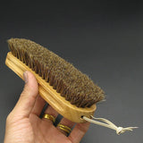 Leather Working Tools Italy Bonente Leather Shoes Wooden Polish Maintain Cleaning Shoes , Horsehair - LeatherMob