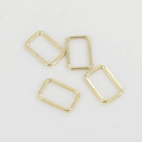 25mm Rectangular Wire Loops Rings Purse Handbag Hardware LeatherMob Leathercraft Leather