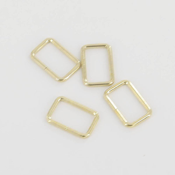 25mm Rectangular Wire Loops Rings Purse Handbag Hardware LeatherMob Leathercraft Leather