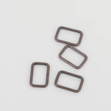 25mm Rectangular Wire Loops Rings Purse Handbag Hardware LeatherMob Leathercraft Leather