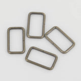 30mm Rectangular Wire Loops Rings Silver Finish Purse Handbag Hardware Leathercraft Leather